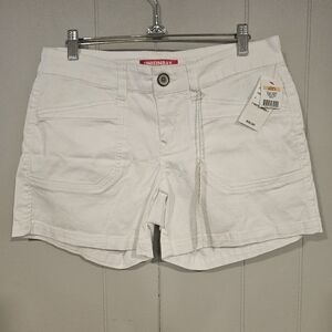 UNION BAY White Darcy Twill Shorts Womens Juniors Size 7 Measures 30x5 NWT